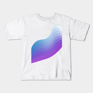 Minimal Ocean sea geometric abstract Kids T-Shirt